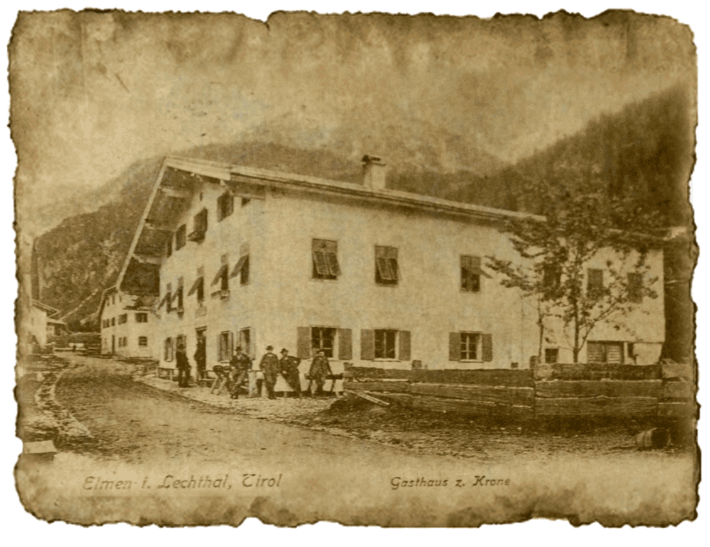 Gasthof Kaiserkrone im 19. Jahrhundert